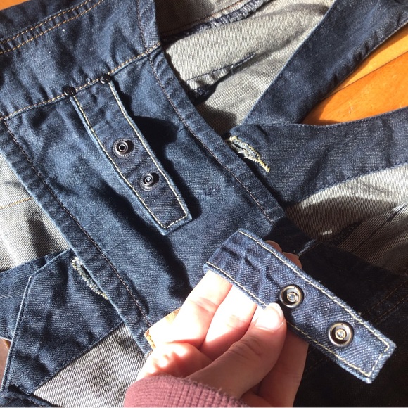 MNG jeans no sleeves vest adjustable blue size M medium - Picture 8 of 12